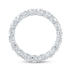Thumbnail Image 3 of Oval-Cut Lab-Grown Diamond Eternity Band 3 - 4 ct tw 14K White Gold