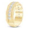 Thumbnail Image 2 of Men's Lab-Grown Diamond Milgrain-Edge Band 1-1/2 ct tw 14K Yellow Gold