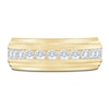 Thumbnail Image 3 of Men's Lab-Grown Diamond Milgrain-Edge Band 1-1/2 ct tw 14K Yellow Gold