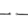 Thumbnail Image 3 of Wheat Chain Necklace 3mm Black Ion-Plated Stainless Steel 18"