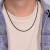 Thumbnail Image 4 of Wheat Chain Necklace 3mm Black Ion-Plated Stainless Steel 18"