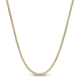 Wheat Chain Necklace 3mm Yellow Ion-Plated Stainless Steel 22"
