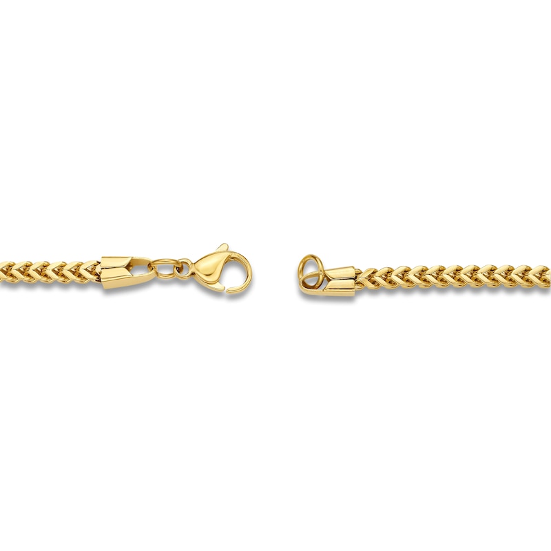 Main Image 3 of Foxtail Chain Necklace 2.5mm Yellow Ion-Plated Stainless Steel 24"