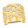 Thumbnail Image 1 of Unspoken Diamond Crossover Ring 1 ct tw 14K Yellow Gold
