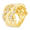 Thumbnail Image 2 of Unspoken Diamond Crossover Ring 1 ct tw 14K Yellow Gold