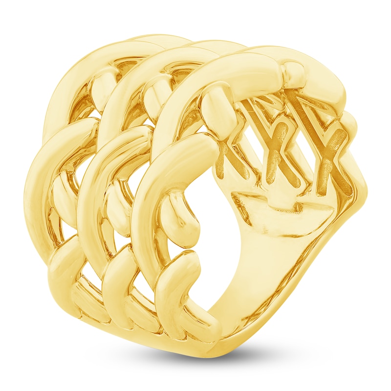 Main Image 2 of Unspoken Triple Crossover Ring 14K Yellow Gold