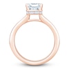 Thumbnail Image 2 of Emerald-Cut Lab-Grown Diamond Hidden Halo Engagement Ring 4-3/8 ct tw 14K Rose Gold
