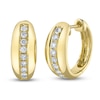 Thumbnail Image 2 of Shy Creation Diamond Hoop Earrings 1/3 ct tw 14K Yellow Gold SC22009219D0.65