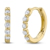 Thumbnail Image 1 of Shy Creation Diamond Huggie Hoop Earrings 1/4 ct tw 14K Yellow Gold SC55023230