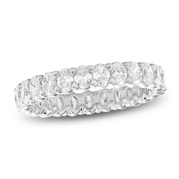 Oval-Cut Lab-Grown Diamond Eternity Band 1-3/4 to 2 ct tw Platinum