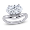 Thumbnail Image 1 of Oval-Cut Lab-Grown Diamond Hidden Halo Engagement Ring 3 ct tw 14K White Gold