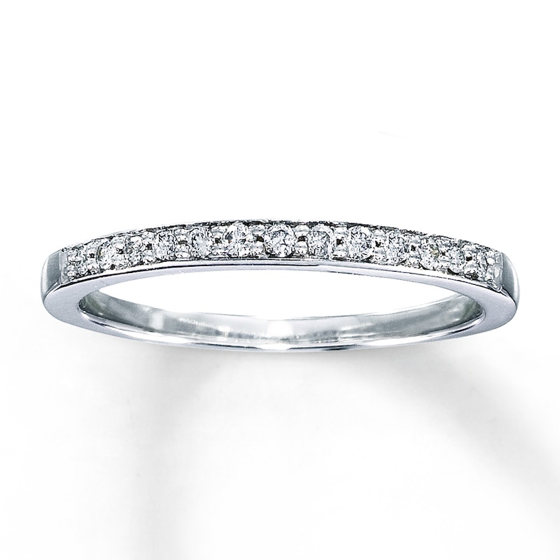 Previously Owned Anniversary Band 1/8 ct tw Round-cut Diamonds 14K White Gold