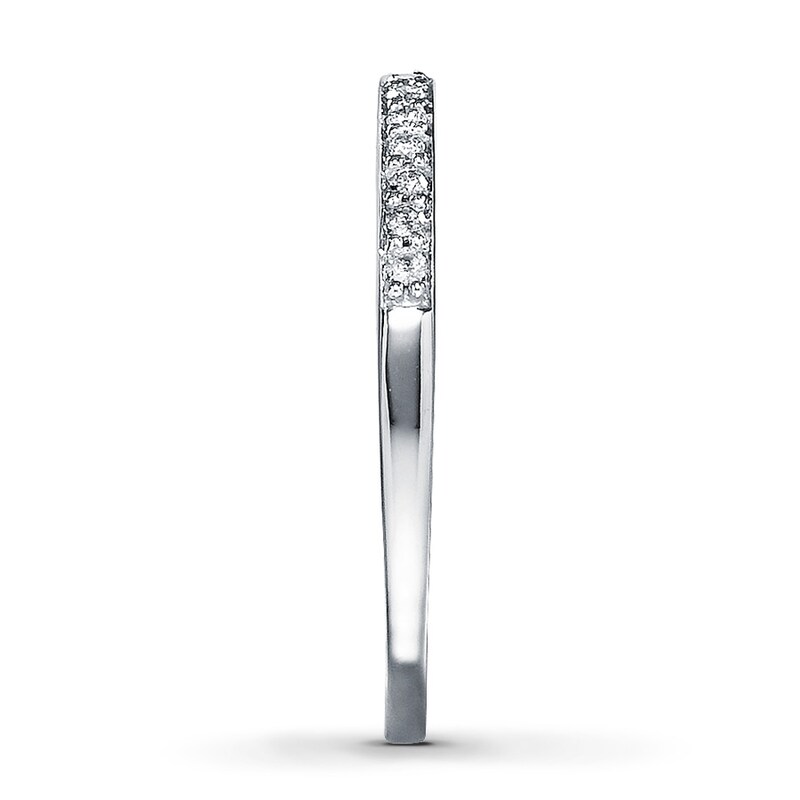 Previously Owned Anniversary Band 1/8 ct tw Round-cut Diamonds 14K White Gold