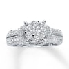 Thumbnail Image 0 of Previously Owned Engagement Ring 1-3/8 ct tw Round-cut Diamonds 14K White Gold