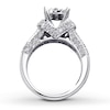 Thumbnail Image 1 of Previously Owned Engagement Ring 1-3/8 ct tw Round-cut Diamonds 14K White Gold