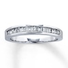 Previously Owned Diamond Anniversary Band 1/4 ct tw Baguette-cut 14K White Gold