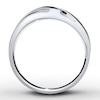 Thumbnail Image 1 of Previously Owned Men's Wedding Band 1/10 ct tw Round-cut Diamonds 10K White Gold