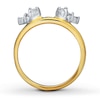 Previously Owned Diamond Enhancer Ring 1/4 ct tw Baguette & Round-cut 14K Yellow Gold
