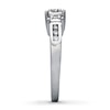 Previously Owned 3-Stone Diamond Ring 1/4 ct tw Princess & Round-cut 14K White Gold