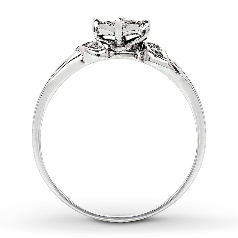 Previously Owned Promise Ring 1/6 ct tw 14K White Gold