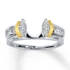 Thumbnail Image 0 of Previously Owned Enhancer 1/2 ct tw Marquise & Round-cut 14K Two-Tone Gold