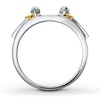 Thumbnail Image 1 of Previously Owned Enhancer 1/2 ct tw Marquise & Round-cut 14K Two-Tone Gold
