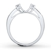 Thumbnail Image 1 of Previously Owned Enhancer Ring 1/5 ct tw Round-cut Diamonds 14K White Gold