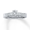 Thumbnail Image 3 of Previously Owned Enhancer Ring 1/5 ct tw Round-cut Diamonds 14K White Gold