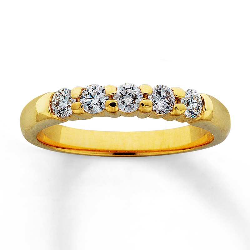 Main Image 1 of Previously Owned Anniversary Band 1/2 ct tw Round-cut Diamonds 14K Yellow Gold