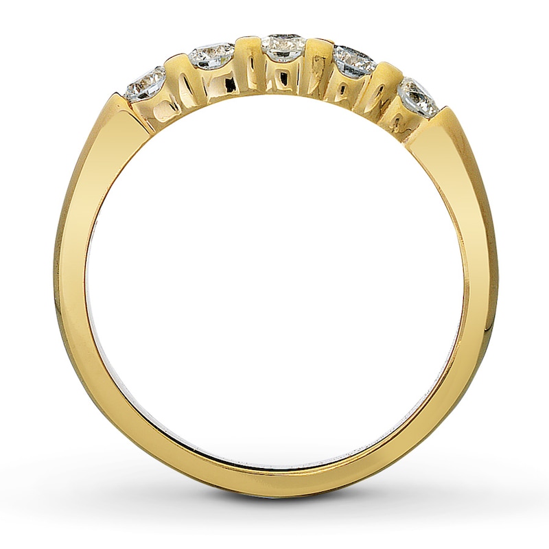 Main Image 2 of Previously Owned Anniversary Band 1/2 ct tw Round-cut Diamonds 14K Yellow Gold