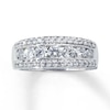 Thumbnail Image 1 of Previously Owned Anniversary Band 1 ct tw Round-cut Diamonds 14K White Gold