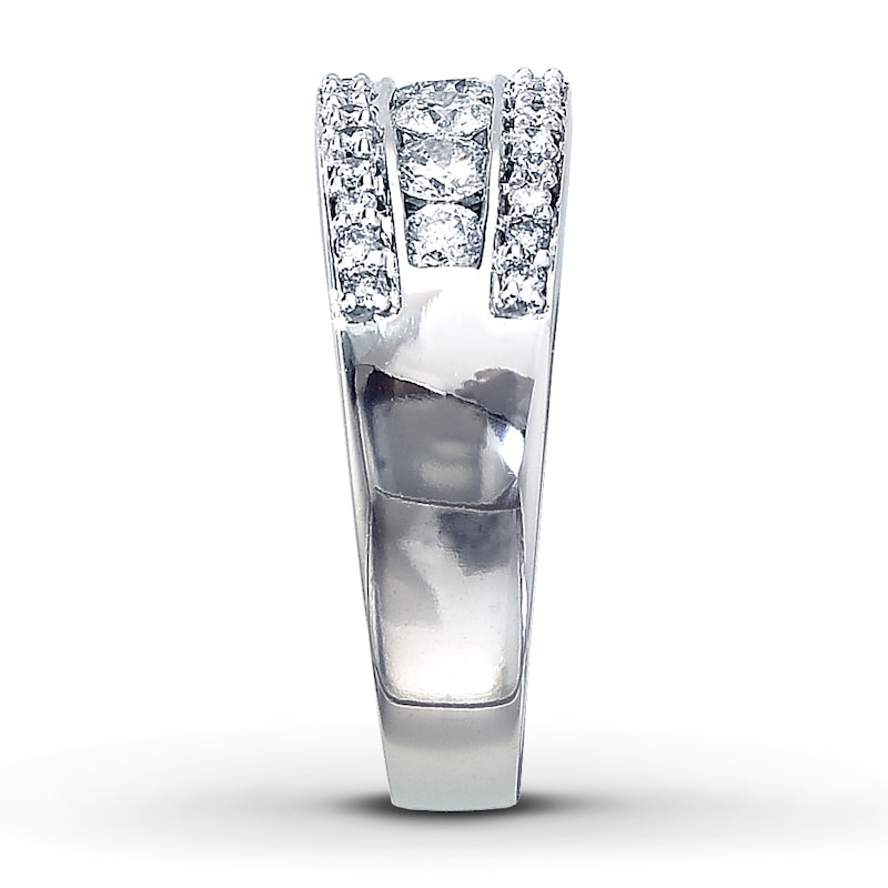 Main Image 3 of Previously Owned Anniversary Band 1 ct tw Round-cut Diamonds 14K White Gold