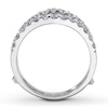 Previously Owned Enhancer Ring 1 ct tw Round-cut Diamonds 14K White Gold