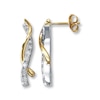 Previously Owned Earrings 1/3 ct tw Diamonds 14K Two-Tone Gold