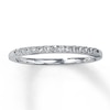 Previously Owned Wedding Band 1/6 ct tw Round-cut Diamonds 14K White Gold