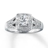 Thumbnail Image 1 of Previously Owned Diamond Ring 5/8 cttw Round-cut 14K White Gold