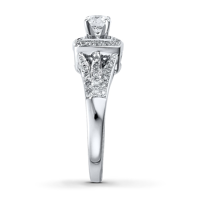 Main Image 3 of Previously Owned Diamond Ring 5/8 cttw Round-cut 14K White Gold