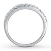 Thumbnail Image 1 of Previously Owned Wedding Band 1/3 ct tw Round-cut Diamonds 14K White Gold