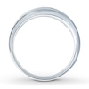Previously Owned Men's Wedding Band 1/4 ct tw Square-cut Diamonds 14K White Gold