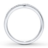 Thumbnail Image 2 of Previously Owned Contour Anniversary Band 1/15 ct tw Round-cut Diamonds 14K White Gold