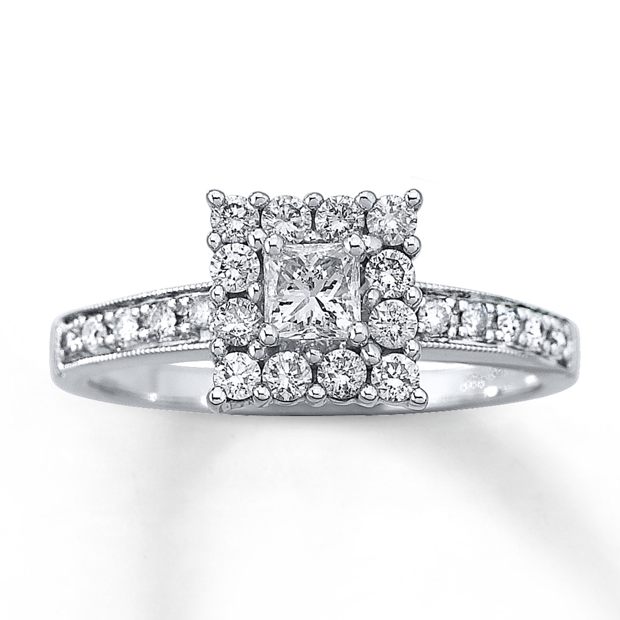 Thumbnail Image 1 of Previously Owned Ring 5/8 ct tw Diamonds 14K White Gold