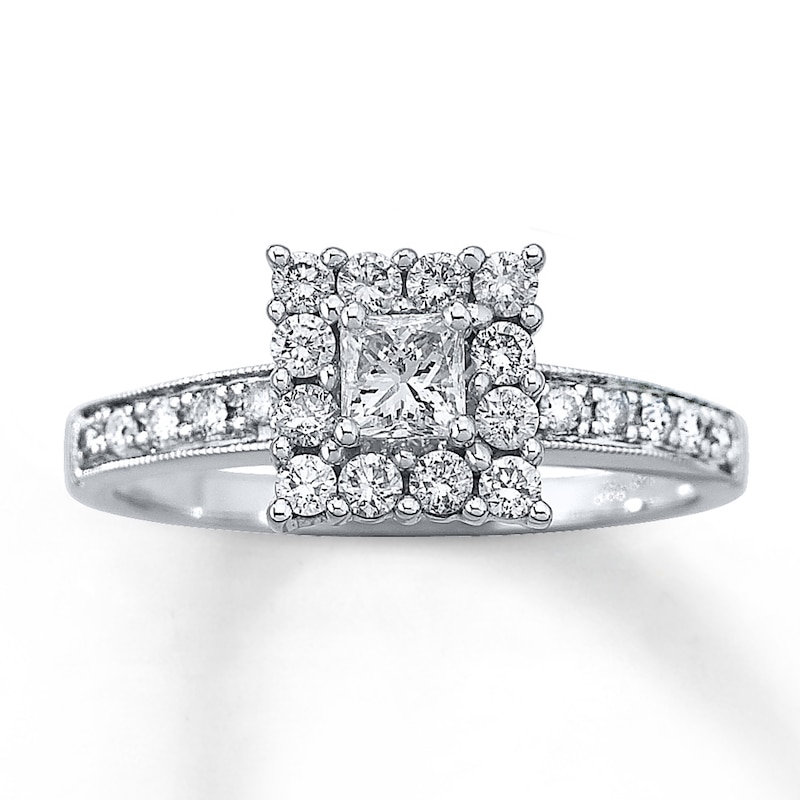 Main Image 1 of Previously Owned Ring 5/8 ct tw Diamonds 14K White Gold