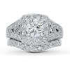 Thumbnail Image 3 of Previously Owned Diamond Bridal Setting 1/2 cttw 14K White Gold