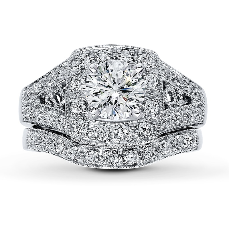 Main Image 3 of Previously Owned Diamond Bridal Setting 1/2 cttw 14K White Gold