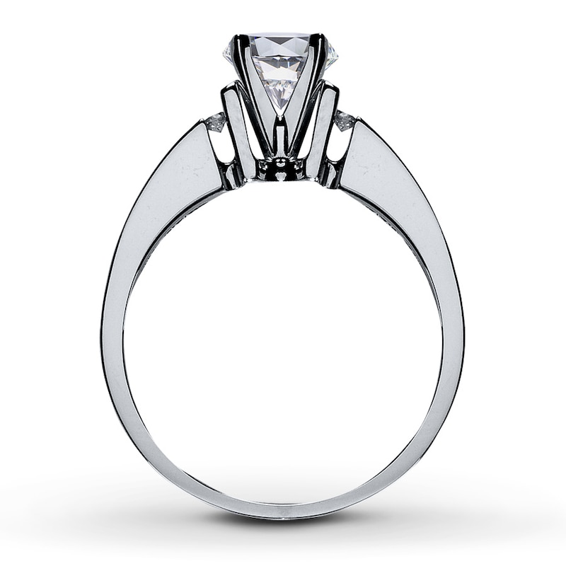 Main Image 2 of Previously Owned Diamond Ring Setting 1/20 ct tw Round 14K White Gold