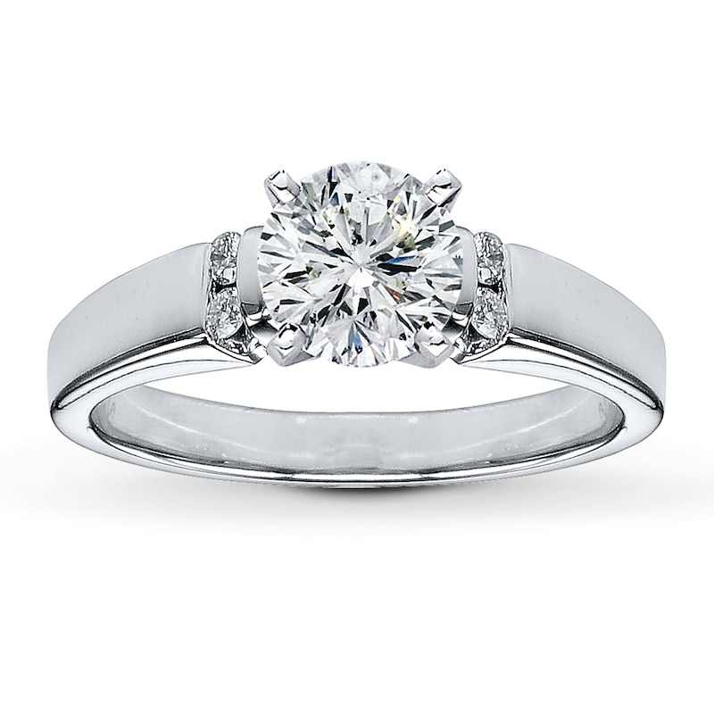 Main Image 3 of Previously Owned Diamond Ring Setting 1/20 ct tw Round 14K White Gold
