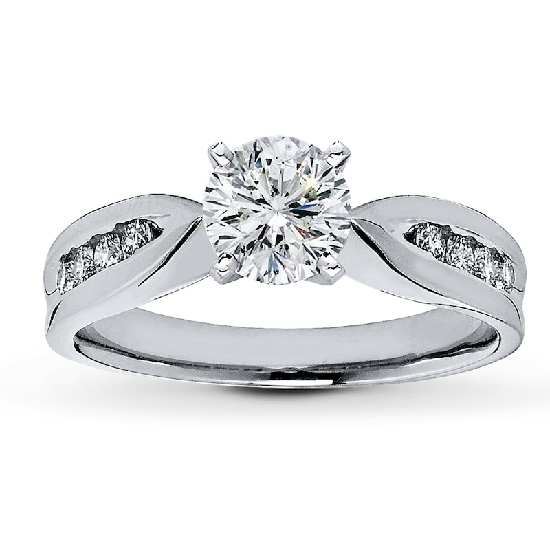 Main Image 3 of Previously Owned Diamond Wedding Ring Setting 1/4 ct tw 14K White Gold