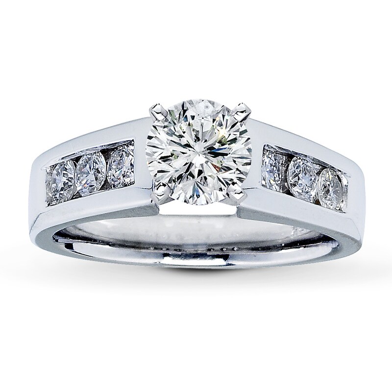 Main Image 3 of Previously Owned Diamond Ring Setting 1/2 ct tw Round-cut 14K White Gold
