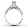 Thumbnail Image 1 of Previously Owned Diamond Ring Setting 3/8 ct tw 14K White Gold