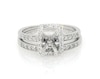Thumbnail Image 1 of Previously Owned Diamond Halo Bridal Setting 1/2 ct tw 14K White Gold